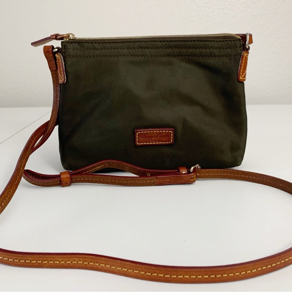 Dooney & Bourke Brown Nylon Crossbody Small Purse